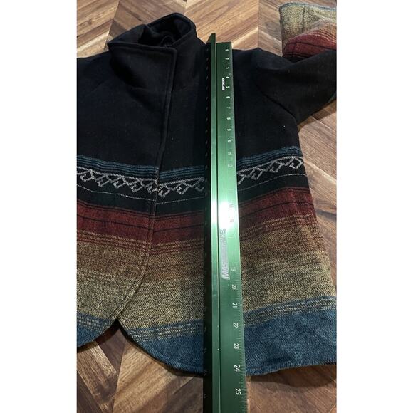 Billabong Jacket Wool‎ Blend Cape 3/4 Sleeve Southwestern Womens Medium - Picture 6 of 7